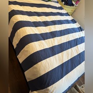 Pair Lands End Twin size duvet covers and down comforters included
